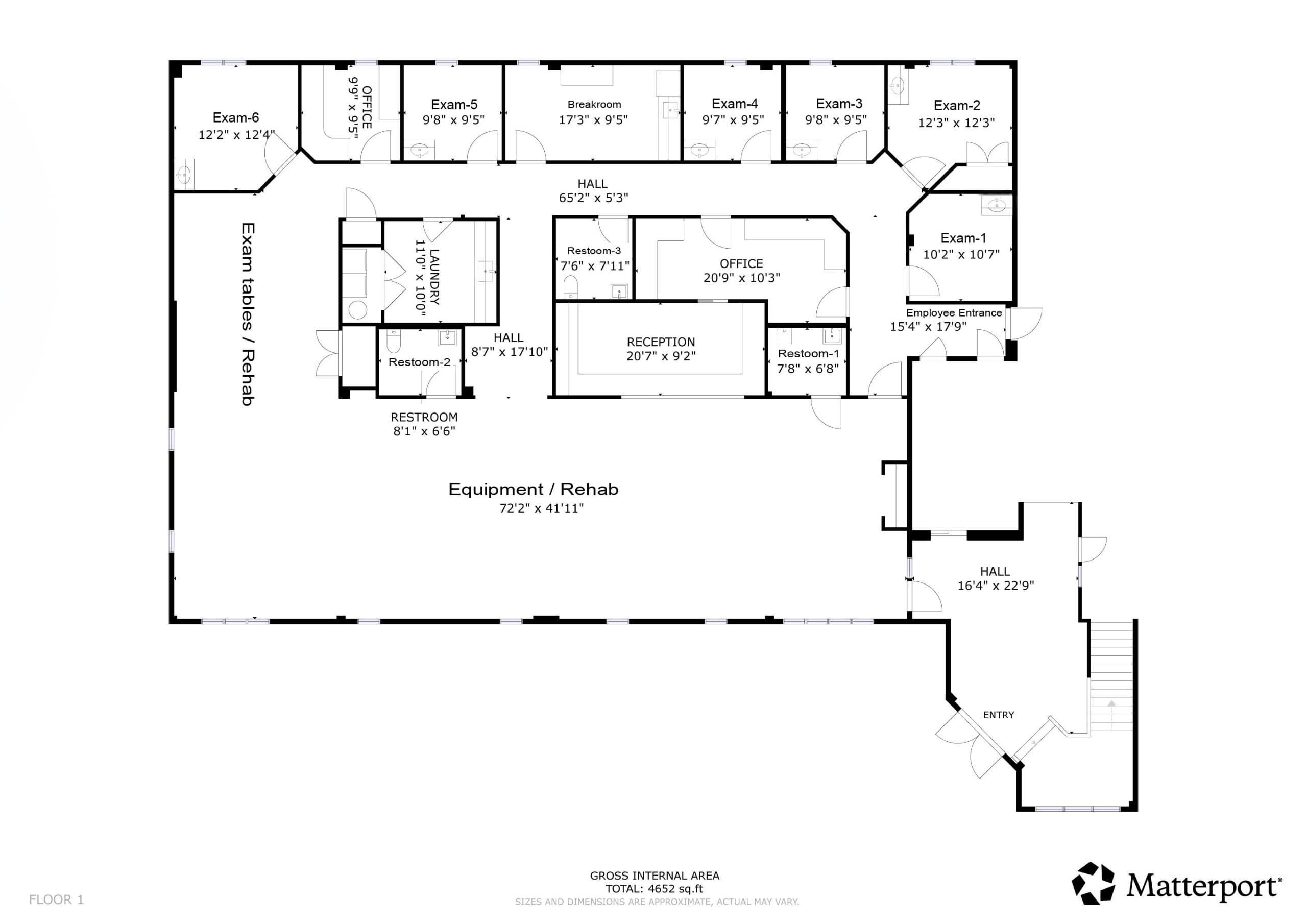 suite 100 floor plan